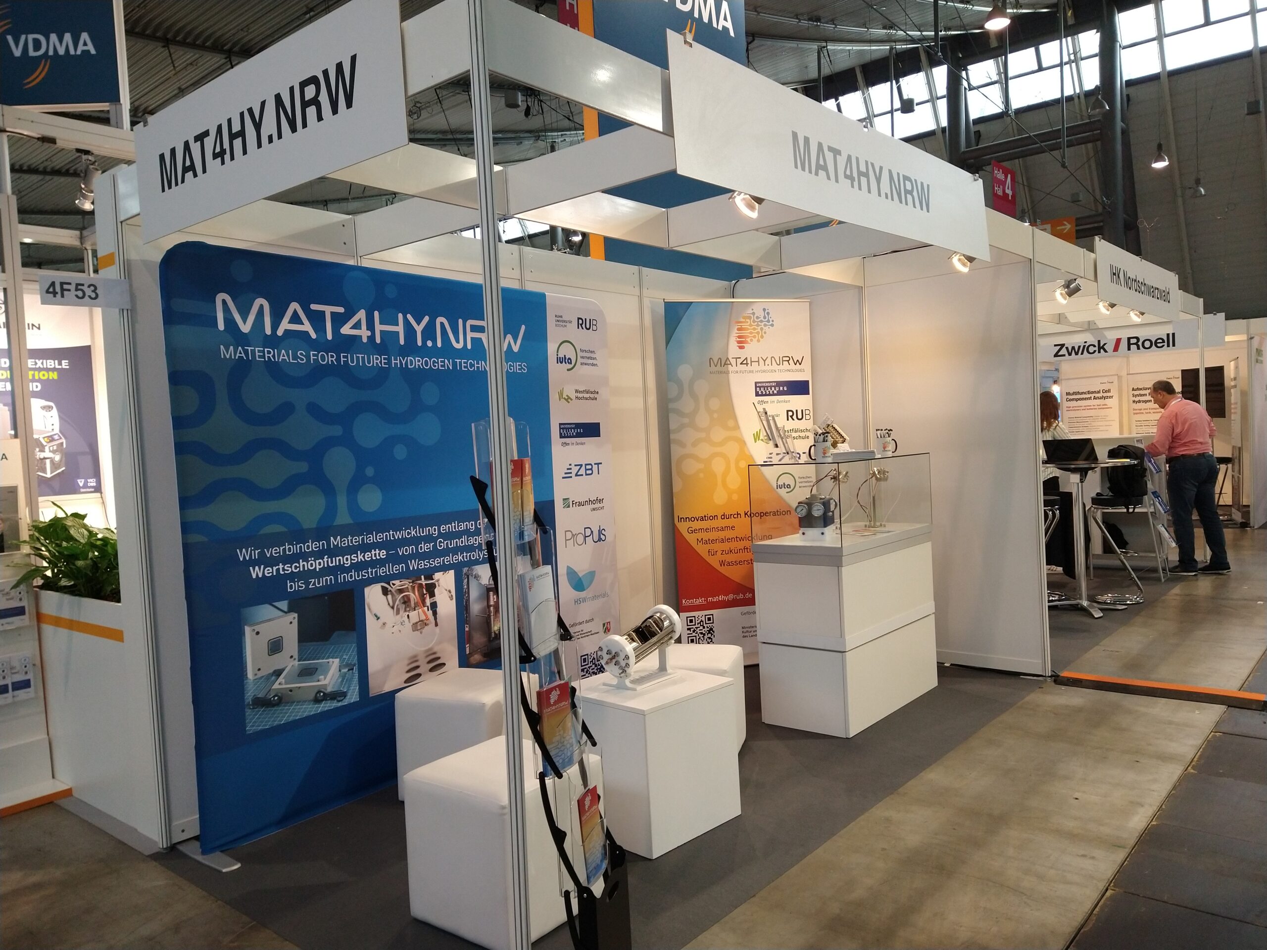 MATHY.NRW-Stand auf der hy-fcell in Stuttgart.