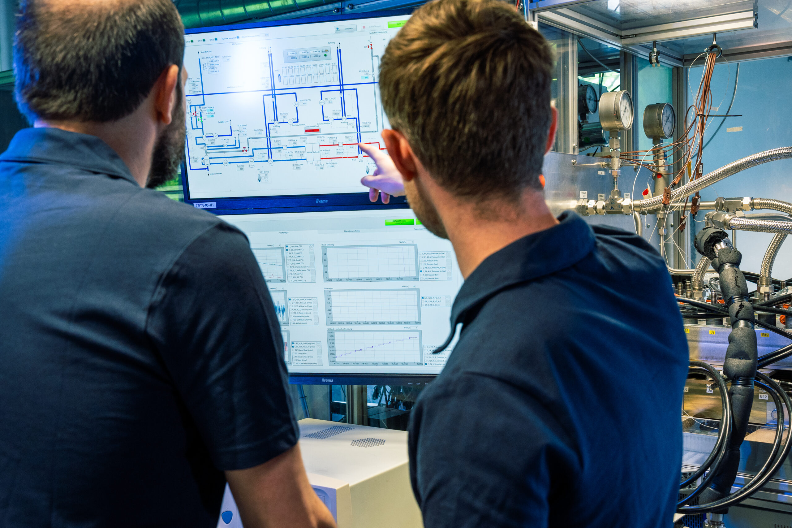 ZBT Diskussionen am Teststand